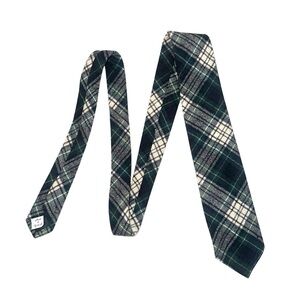 Pendleton Wool Green Plaid Tie